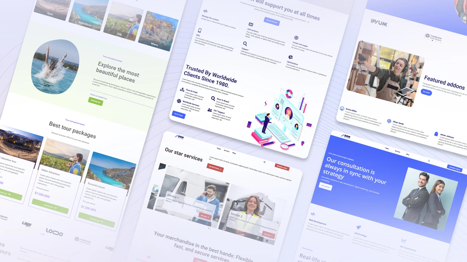 plantillas gom sites